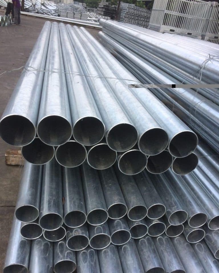 Tubos galvanizados para ser usados en un sistema de minería